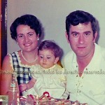 Con sus padres Óscar y Mª Rosi